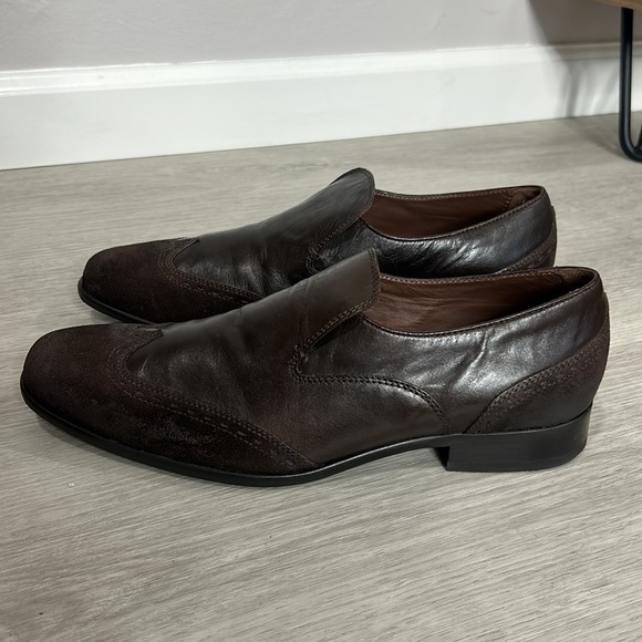 Hugo Boss • mens winged tip loafer leather dress shoes main image 13